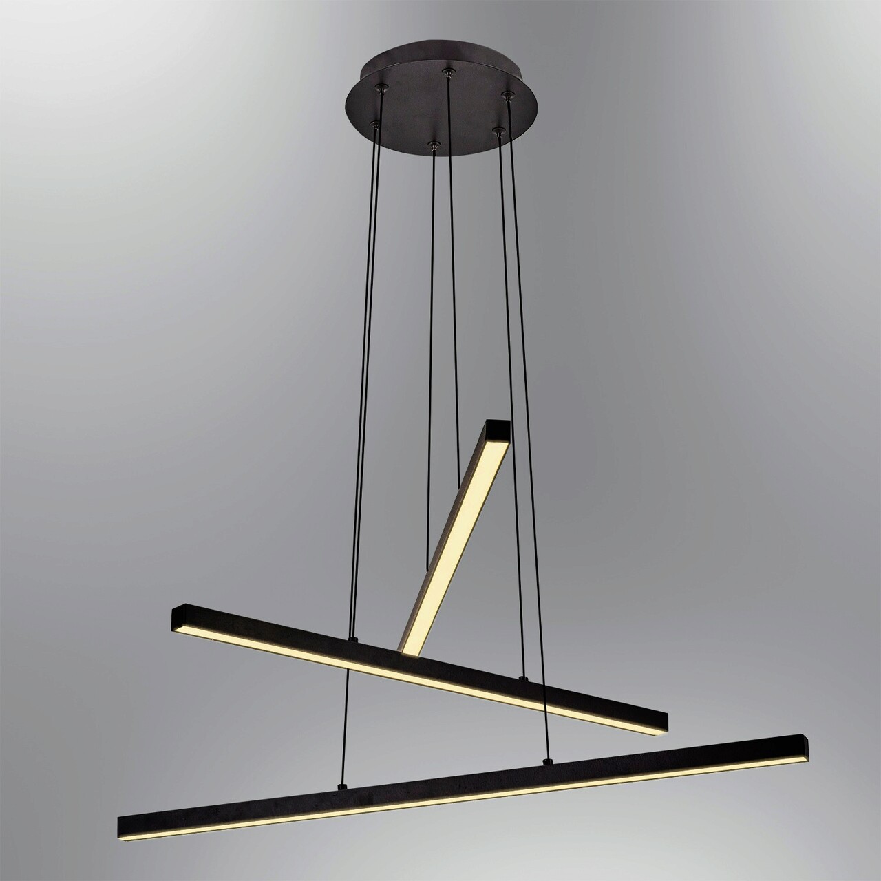 Lustra, Opviq, 414LRC1244, Negru - imagine 6